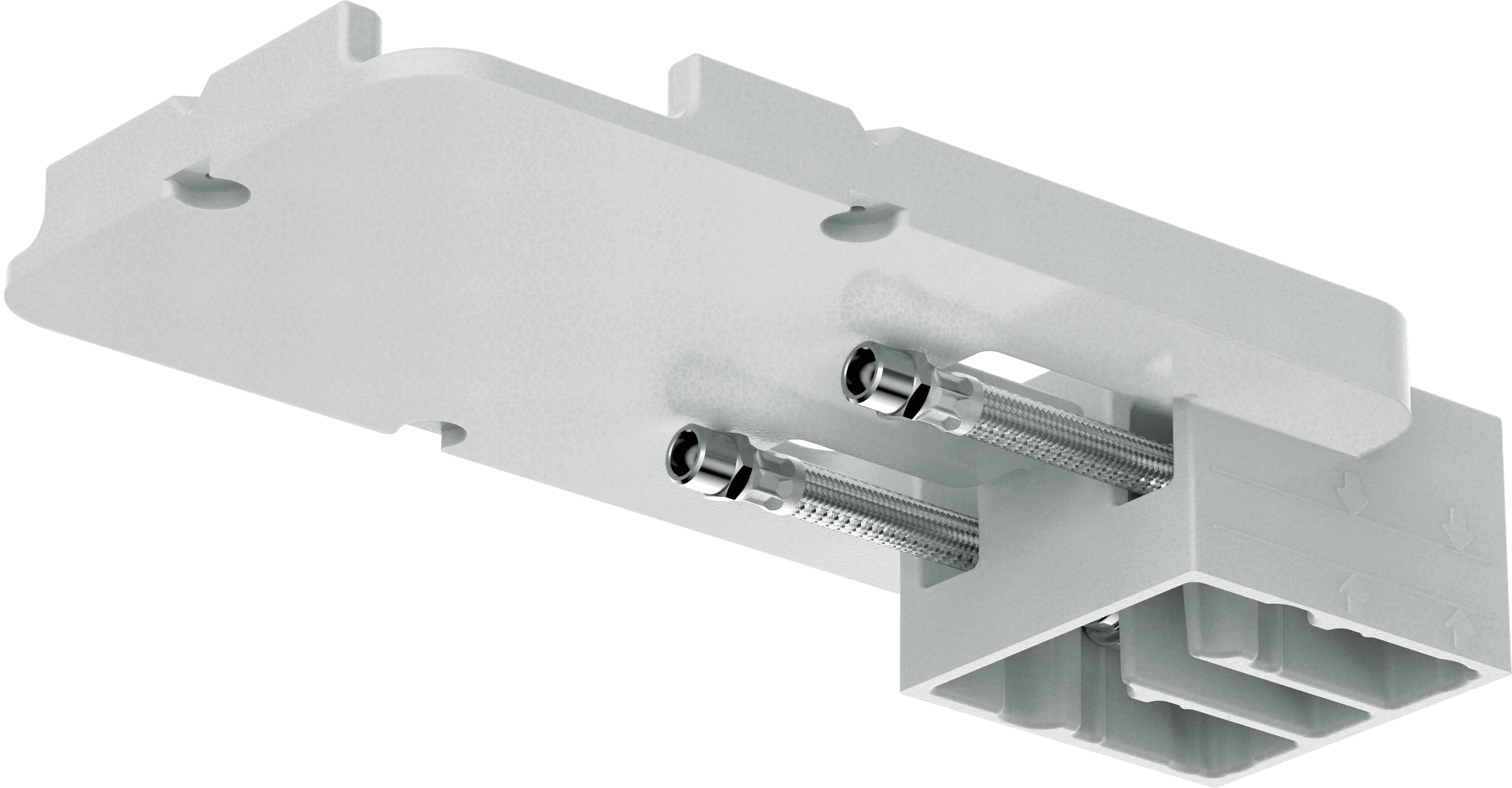 Hansgrohe AXOR ShowerSolutions Grundkörper für Kopfbrause Decke UP – Deckenmontage, Einbautiefe 60–80 mm, Anschluss Rp 1/2