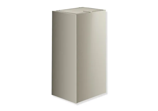 HEWI System 900 Papierabfallbehälter, Edelstahl, PVD, Fassungsvermögen ca. 25 Liter, 260x501x203 mm