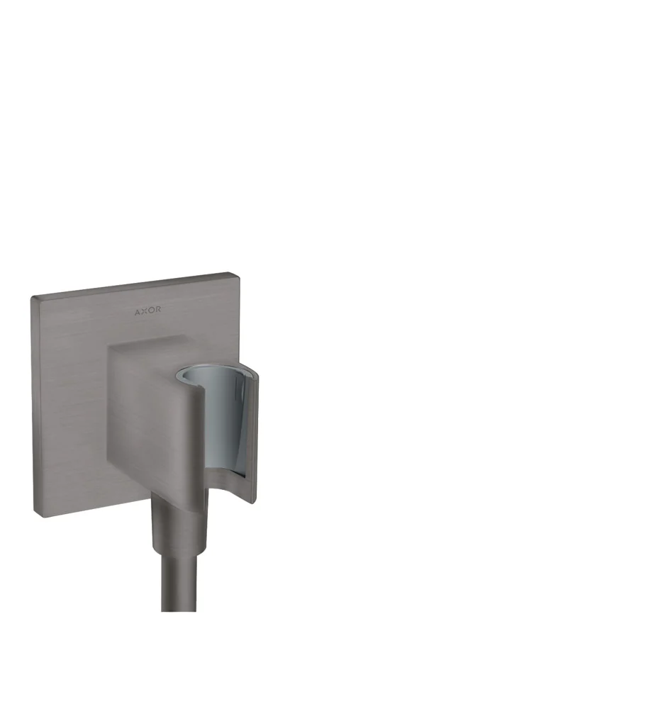 Hansgrohe AXOR ShowerSolutions Portereinheit eckig, Brushed Black Chrome, DN15 mit Rückflussverhinderer, G 1/2 Hansgrohe AXOR ShowerSolutions Portereinheit eckig, Brushed Black Chrome, DN15 mit Rückflussverhinderer, G 1/2