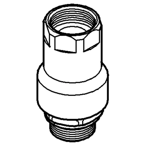 Rohrbelüfter 41230, DN 15, senkrechte Montage, Sicherungseinrichtung Typ HD, zur Eigensicherung gegen Rückfließen, chrom Rohrbelüfter 41230, DN 15, senkrechte Montage, Sicherungseinrichtung Typ HD, zur Eigensicherung gegen Rückfließen, chrom