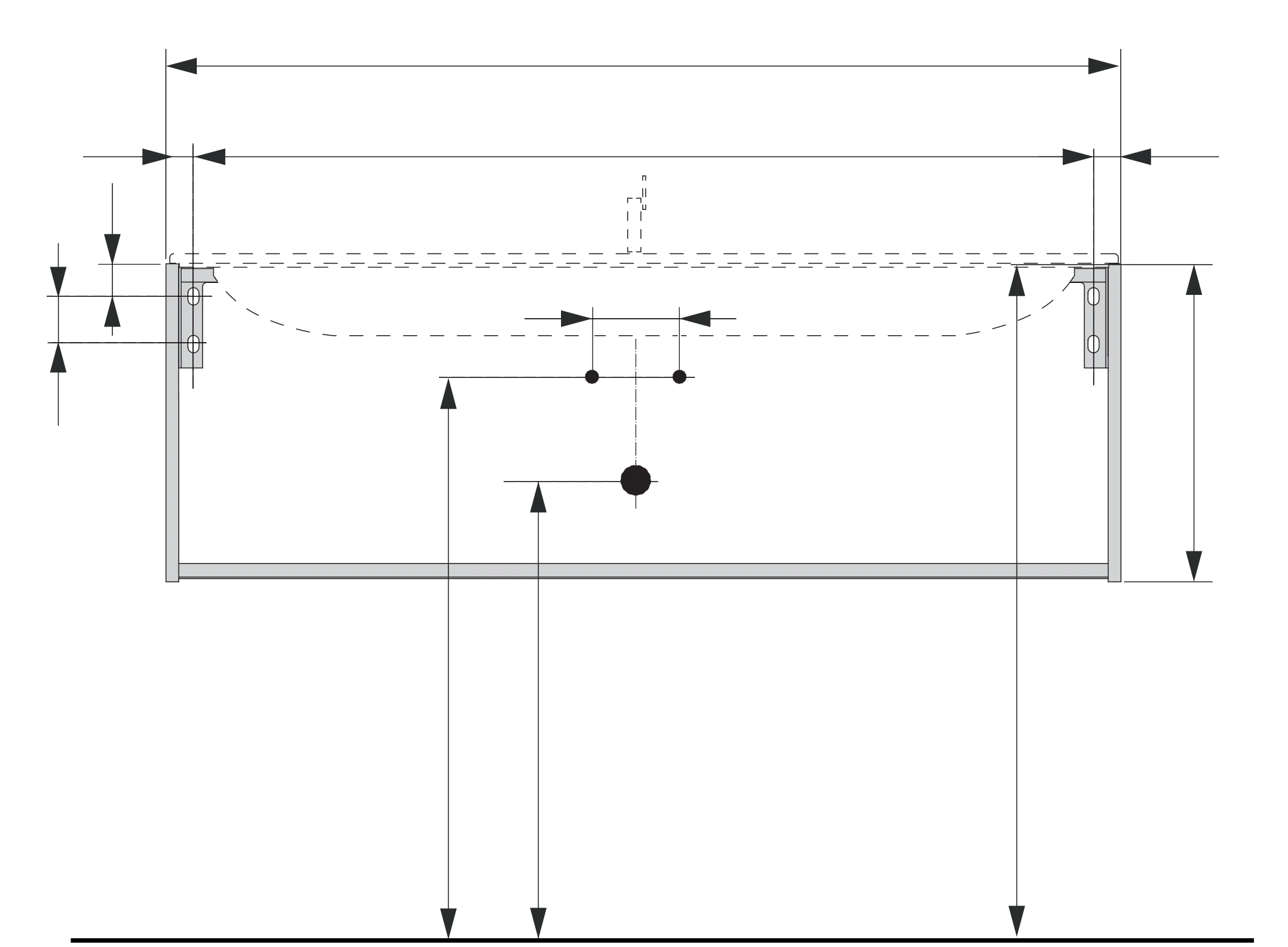 KEUCO X-LINE Waschtischunterbau mit Auszug 1200 x 400 x 490 mm inox/inox KEUCO X-LINE Waschtischunterbau mit Auszug 1200 x 400 x 490 mm inox/inox