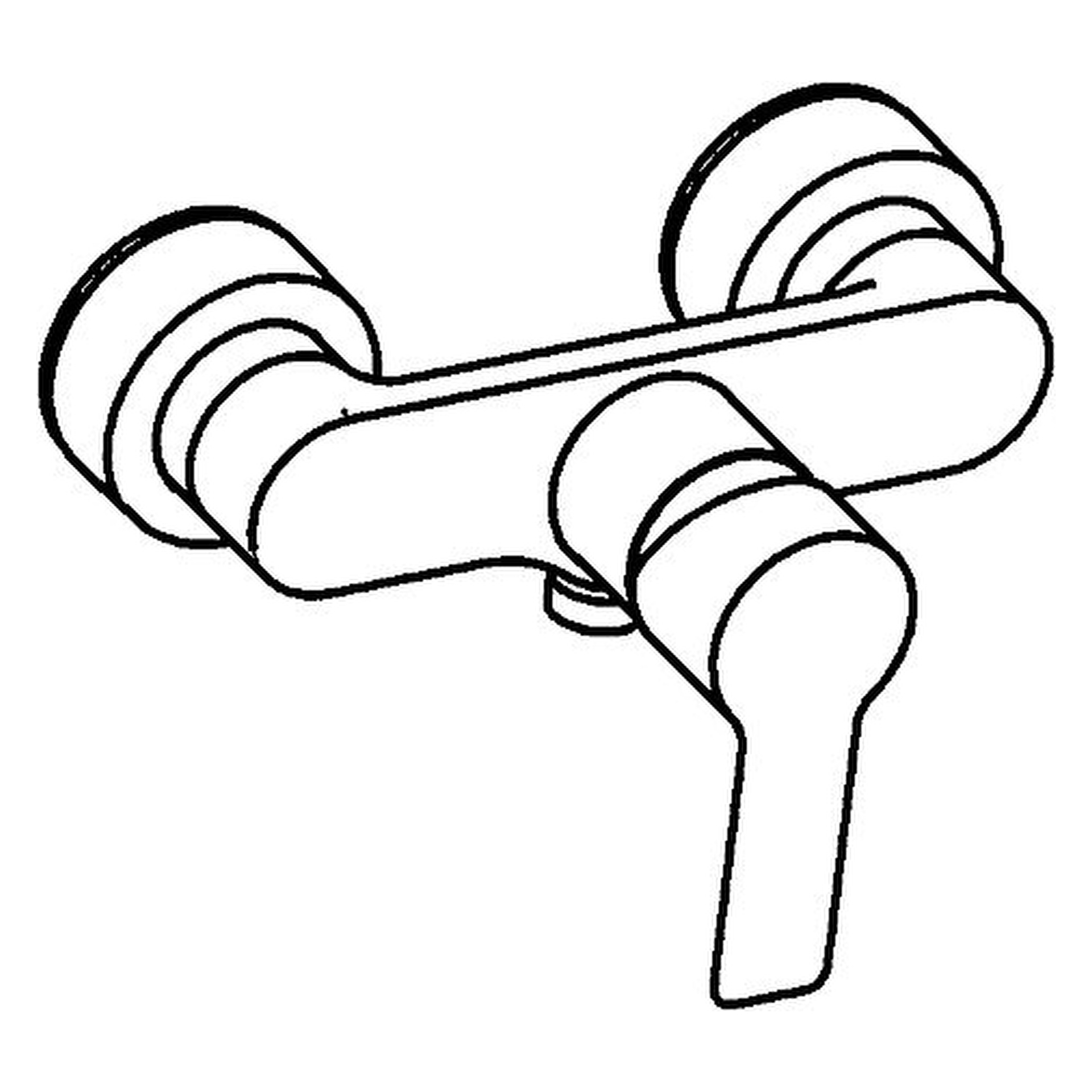 Einhand-Duscharmatur „Ligna“ in Chrom Einhand-Duscharmatur „Ligna“ in Chrom