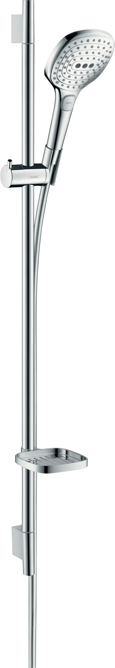 Hansgrohe Raindance Select E Brausenset 120 Eco, Chrom, 90 cm Brausestange, 3 Strahlarten, QuickClean, verstellbarer Neigungswinkel Hansgrohe Raindance Select E Brausenset 120 Eco, Chrom, 90 cm Brausestange, 3 Strahlarten, QuickClean, verstellbarer Neigungswinkel