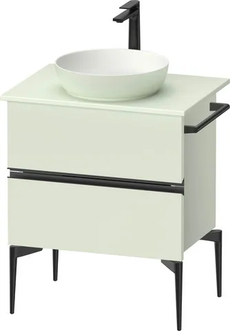 Duravit Waschtischunterschrank „Sivida“ 64,5 × 54,8 × 47,5 cm Blassgrün Matt