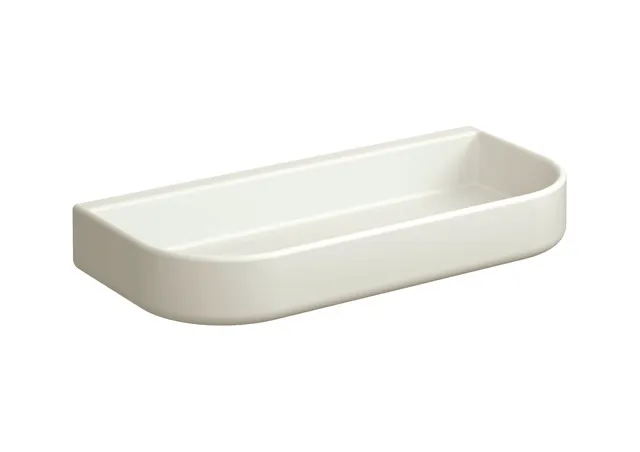 HEWI Ablageschale Serie 477, matt, abnehmbar mit 2 Ablauflöchern, 250x35x115 mm, Reinweiß