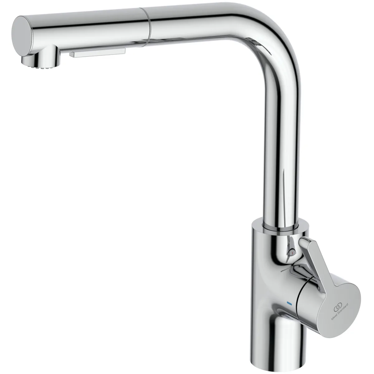 Ideal Standard Küchenarmatur Ceralife Ausladung 220mm mit herausziehbarer 2-Funktions-Handbrause, L-Auslauf Chrom Ideal Standard Küchenarmatur Ceralife Ausladung 220mm mit herausziehbarer 2-Funktions-Handbrause, L-Auslauf Chrom