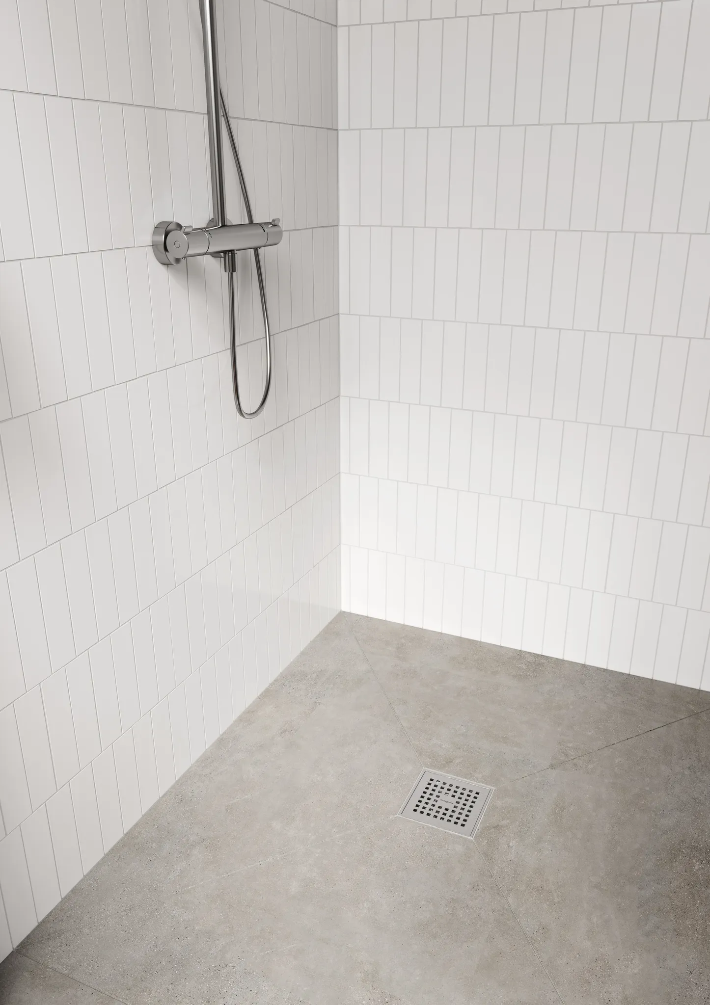 Hansgrohe Duschrinne „RainDrain Point“ in Edelstahl Hansgrohe Duschrinne „RainDrain Point“ in Edelstahl