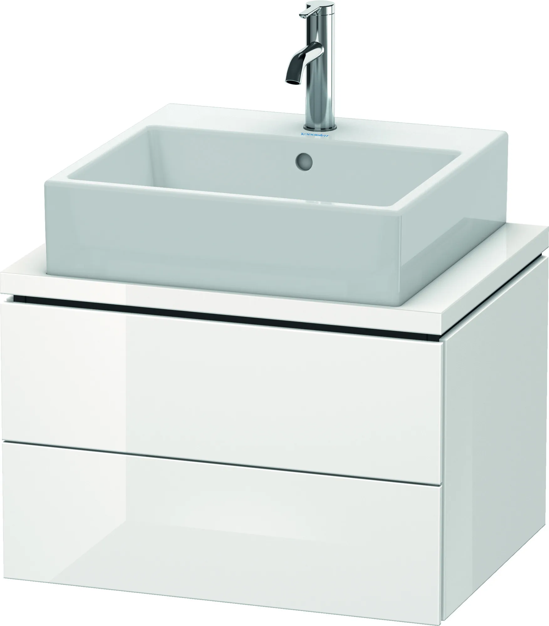 Duravit Waschtischunterschrank wandhängend „L-Cube“ 62 × 40 × 47,7 cm Weiß Hochglanz Duravit Waschtischunterschrank wandhängend „L-Cube“ 62 × 40 × 47,7 cm Weiß Hochglanz