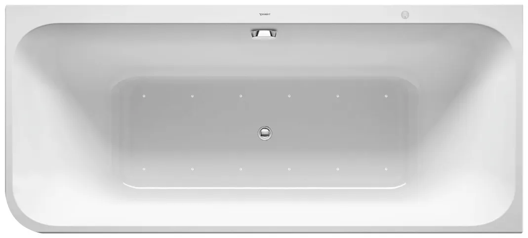 Duravit Whirlwanne „Happy D.2“ vorwand rechteck 1800 × 800 mm, rechts mit Combi-System E, in Weiß Duravit Whirlwanne „Happy D.2“ vorwand rechteck 1800 × 800 mm, rechts mit Combi-System E, in Weiß