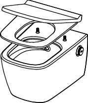 TECE Dusch-WC „neo“, Befestigung verdeckt, ohne Spülrand