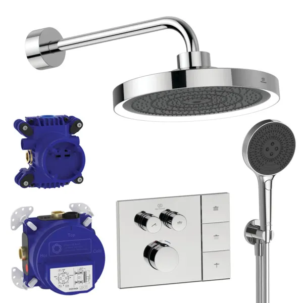 Ideal Standard Ceratherm Navigo Solos Armaturen-Paket, Chrom Ideal Standard Ceratherm Navigo Solos Armaturen-Paket, Chrom