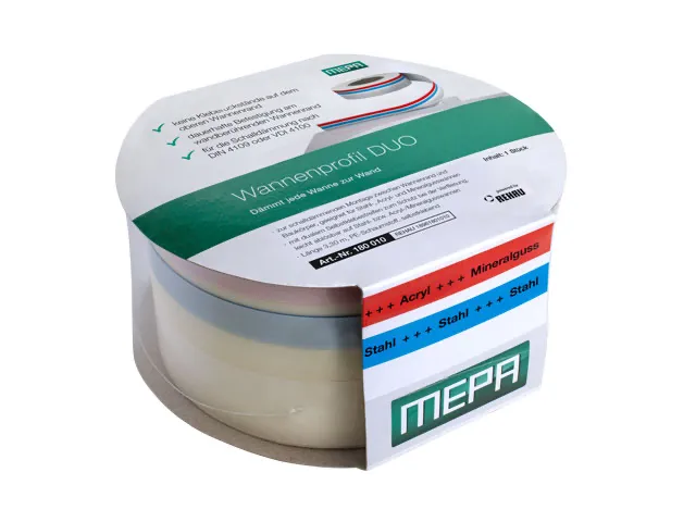 MEPA Wannenprofil selbstklebende duale Klebebeschichtung MEPA Wannenprofil selbstklebende duale Klebebeschichtung