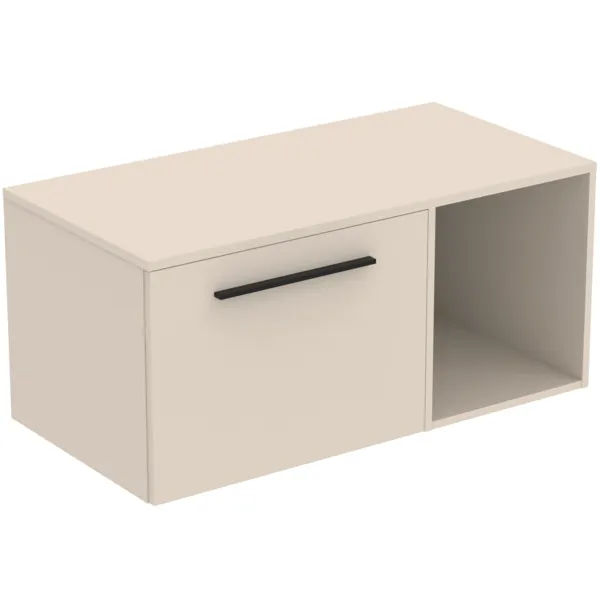 Ideal Standard i.life B 100cm Möbel-Set 1 Auszug Schwarz Sandbeige matt