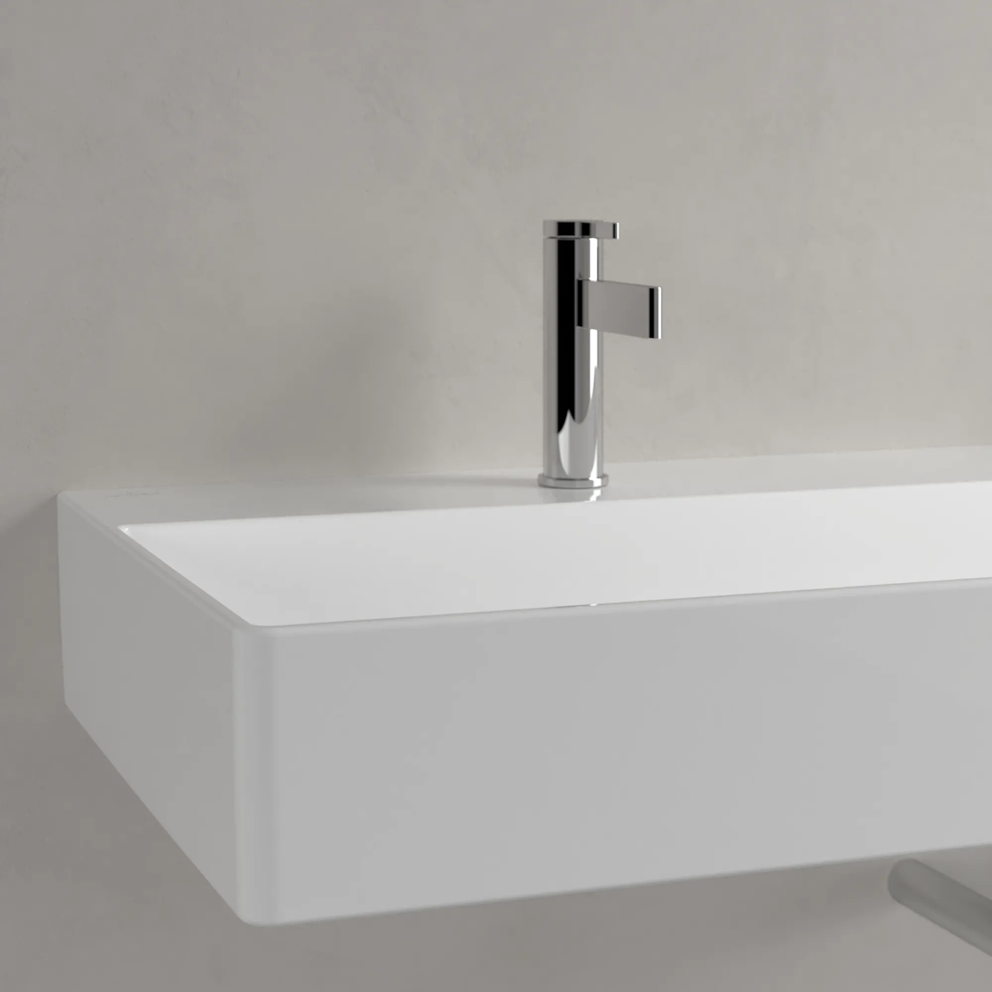 Villeroy & Boch Wandwaschbecken Memento 2.0, 1200x470x150 mm, glänzend weiß Alpin, TitanCeram, mit Überlauf, für zwei 1-Loch-Armaturen