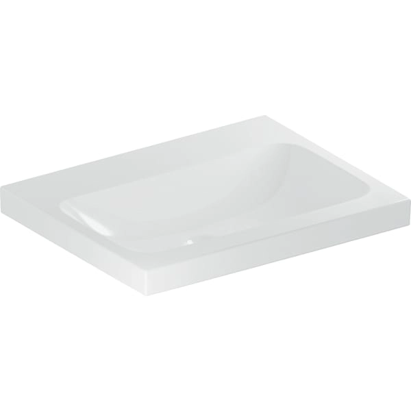 Wandwaschtisch „iCon Light“, mittig, rechteckig 60 × 48 cm Wandwaschtisch „iCon Light“, mittig, rechteckig 60 × 48 cm