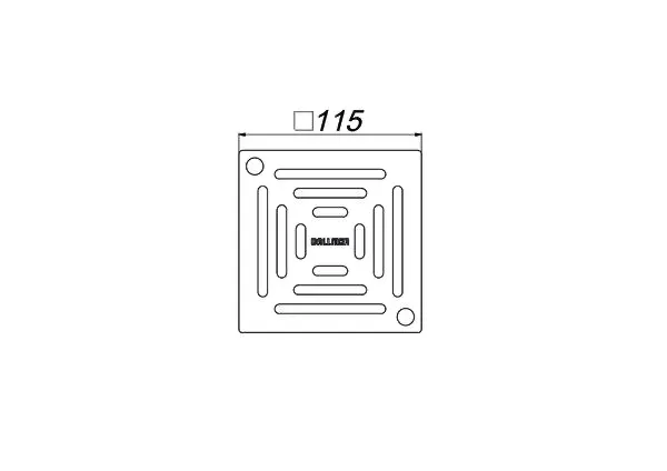 Rost EN 115, 115 x 115 mm