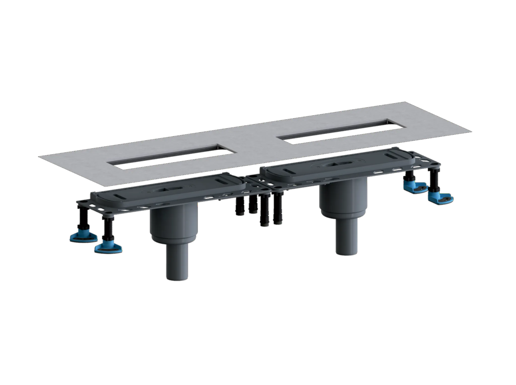 Ablaufgehäuse DallFlex Duo senkrecht, DN 50 Ablaufgehäuse DallFlex Duo senkrecht, DN 50