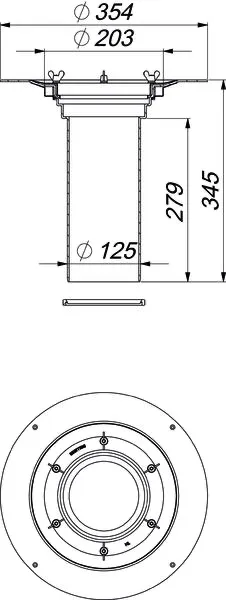 Aufstockelement 630 Schraubflansch Aufstockelement 630 Schraubflansch