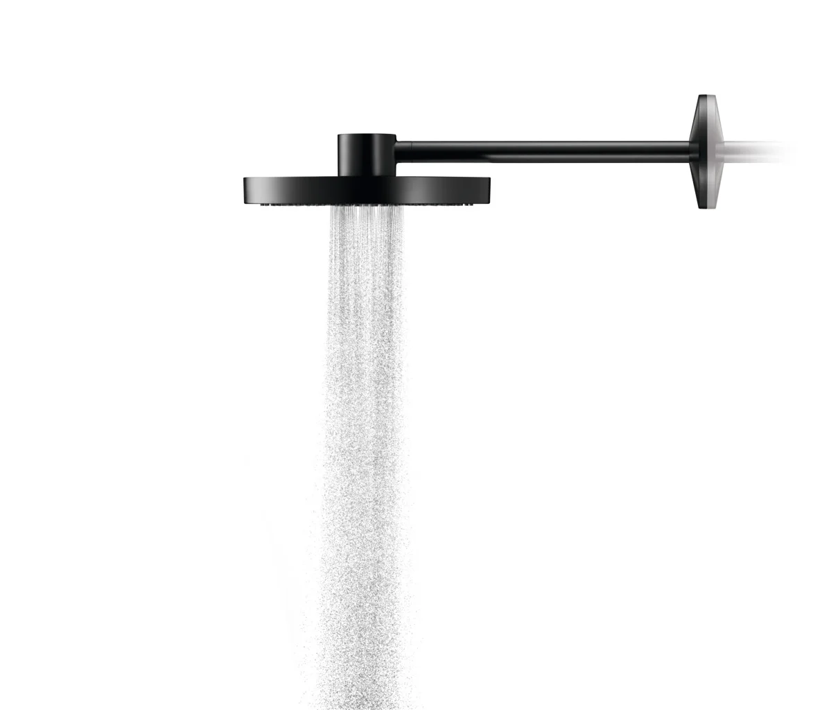 Hansgrohe AXOR One Kopfbrause 280 2jet mit Brausearm mattschwarz Hansgrohe AXOR One Kopfbrause 280 2jet mit Brausearm mattschwarz