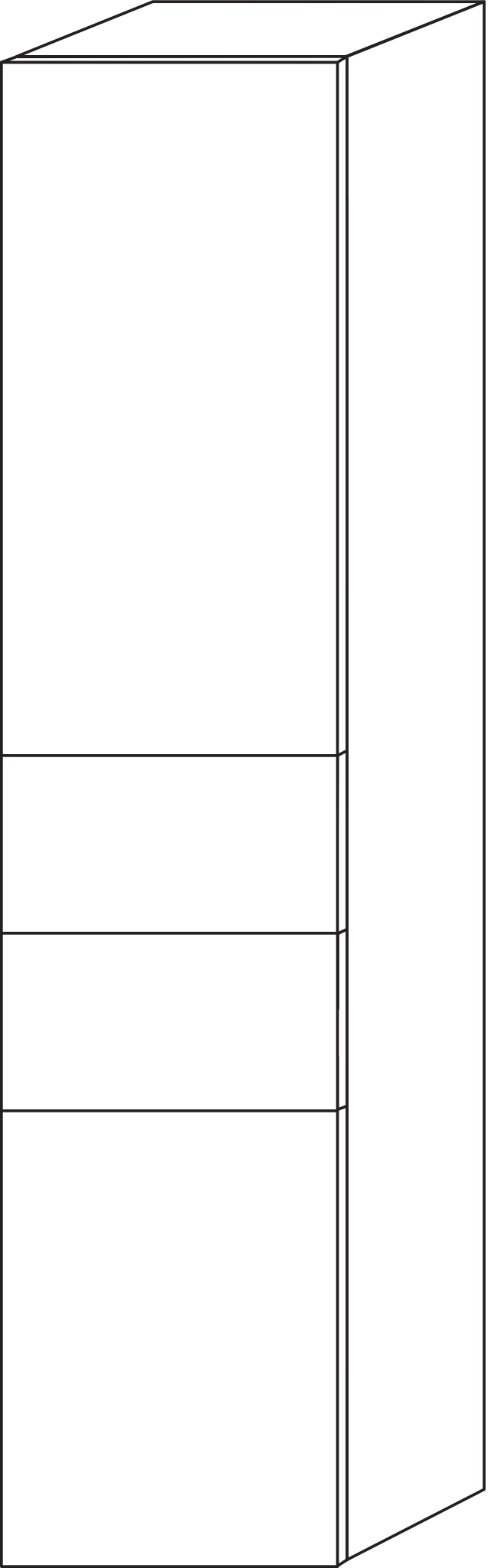 Sanipa Hochschrank „2morrow“ 350 × 1615 × 350 mm in Schwarz (matt) Sanipa Hochschrank „2morrow“ 350 × 1615 × 350 mm in Schwarz (matt)