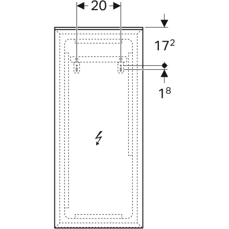 Geberit Spiegel „Xeno2“ 40 × 91 cm, rechteckig Geberit Spiegel „Xeno2“ 40 × 91 cm, rechteckig