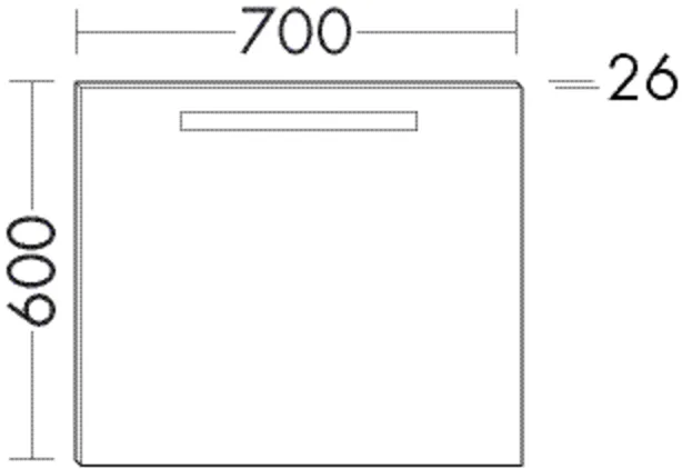 Burgbad Leuchtspiegel Sys30, Chrom-Optik, 700 x 600 mm, 26 mm tief, LED 4000 K, Raumschaltung Burgbad Leuchtspiegel Sys30, Chrom-Optik, 700 x 600 mm, 26 mm tief, LED 4000 K, Raumschaltung