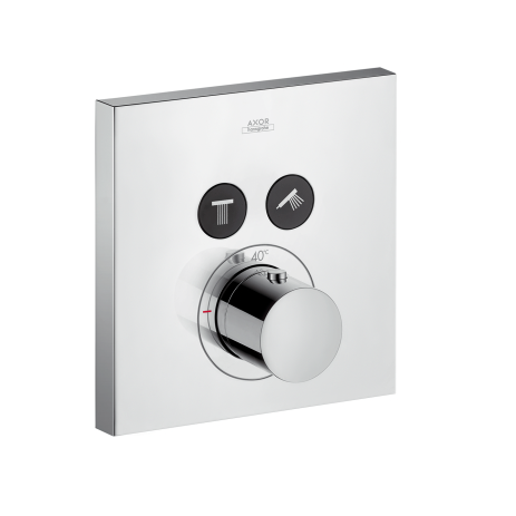 Thermostat UP Axor ShowerSelect Fertigset 2 Verbraucher quadratisch chr.