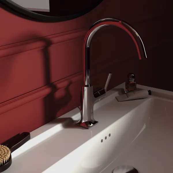 Waschtischarmatur Joy Neo mit Ablaufgarnitur Ausladung 169mm Hebelgriffe Magnetic Grey Waschtischarmatur Joy Neo mit Ablaufgarnitur Ausladung 169mm Hebelgriffe Magnetic Grey