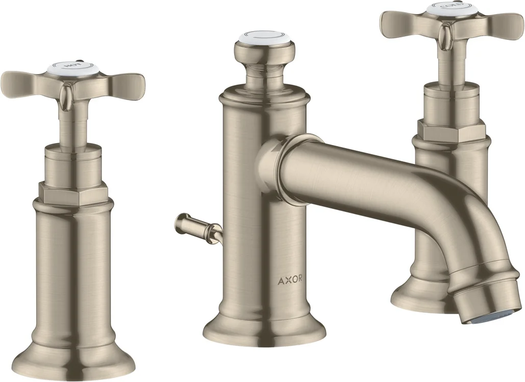 Hansgrohe AXOR Montreux 3-Loch Waschtischarmatur Chrom, Ausladung 143 mm, ComfortZone 30, Normalstrahl, max. Durchfluss 5 l/min