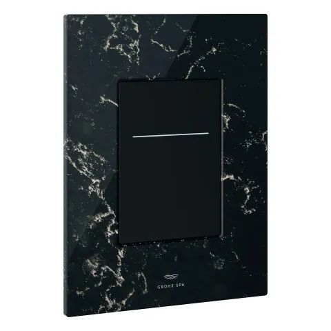 WC-Betätigung Silk Motion Arina 104644, eckig, senkrechte Montage, für 2-Mengen-Betätigung, 6 V Lithium-Batterie, Typ CR-P2, chrom WC-Betätigung Silk Motion Arina 104644, eckig, senkrechte Montage, für 2-Mengen-Betätigung, 6 V Lithium-Batterie, Typ CR-P2, chrom