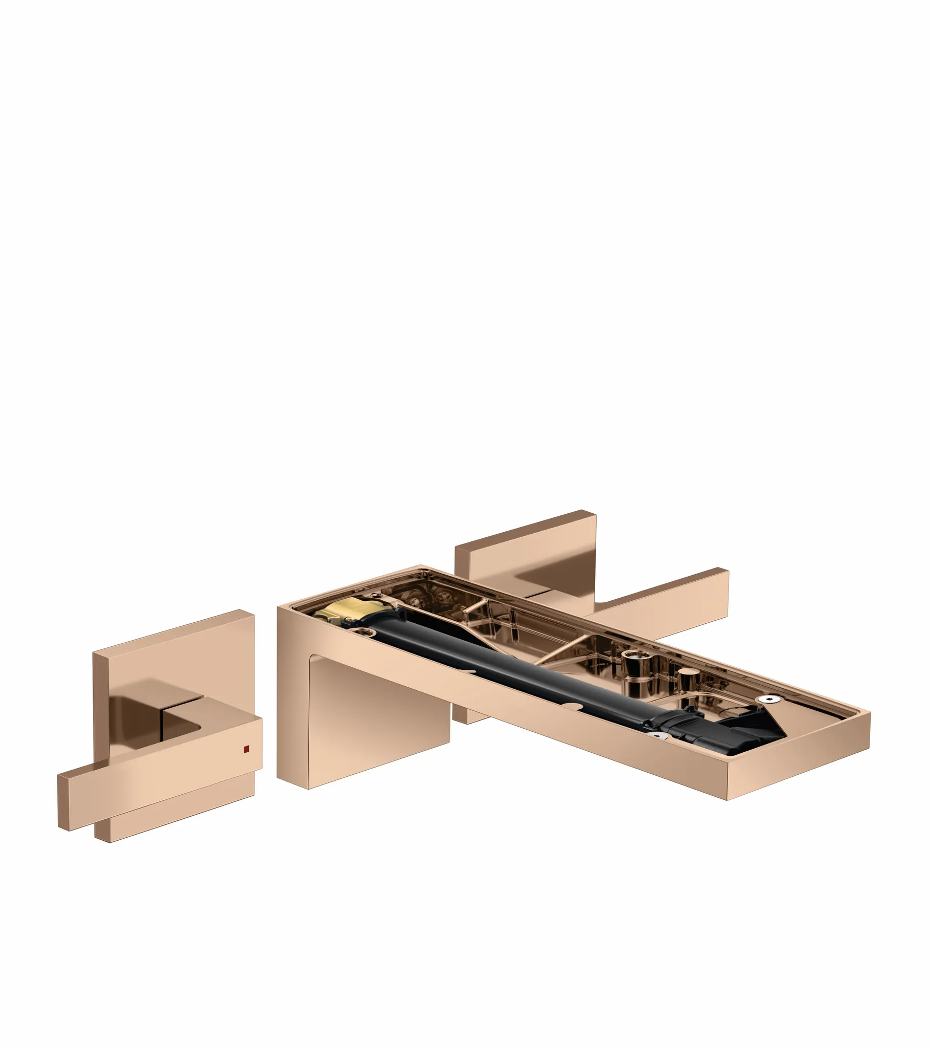 Hansgrohe AXOR MyEdition 3-Loch Waschtischarmatur Unterputz Polished Red Gold
