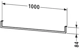 Duravit Handtuchhalter 100 × 8,4 × 1,4 cm in / /