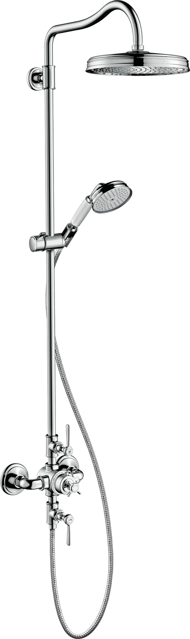 Hansgrohe AXOR Montreux Showerpipe mit Thermostat und Kopfbrause 240 1jet, Chrom Hansgrohe AXOR Montreux Showerpipe mit Thermostat und Kopfbrause 240 1jet, Chrom