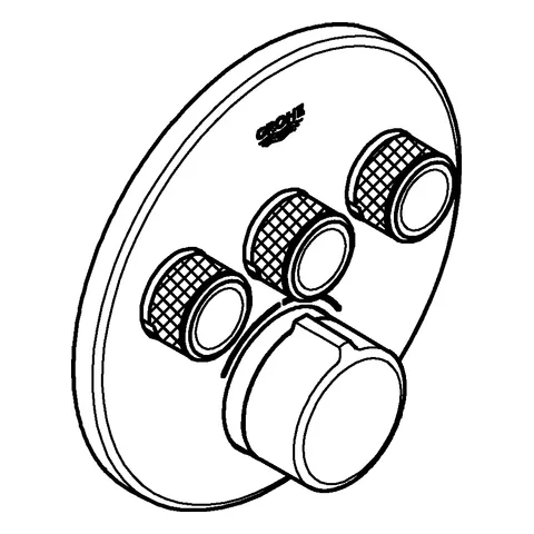 Grohe SmartControl Mischer, Unterputzmischer mit 3 Absperrventilen, Fertigmontageset für Grohe Rapido SmartBox, Wandrosette rund, chrom Grohe SmartControl Mischer, Unterputzmischer mit 3 Absperrventilen, Fertigmontageset für Grohe Rapido SmartBox, Wandrosette rund, chrom