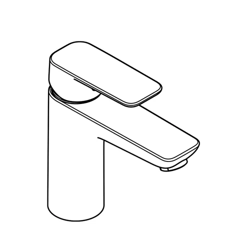 Kludi PURE&STYLE Waschtisch-EHM 100 mattschwarz Kludi PURE&STYLE Waschtisch-EHM 100 mattschwarz