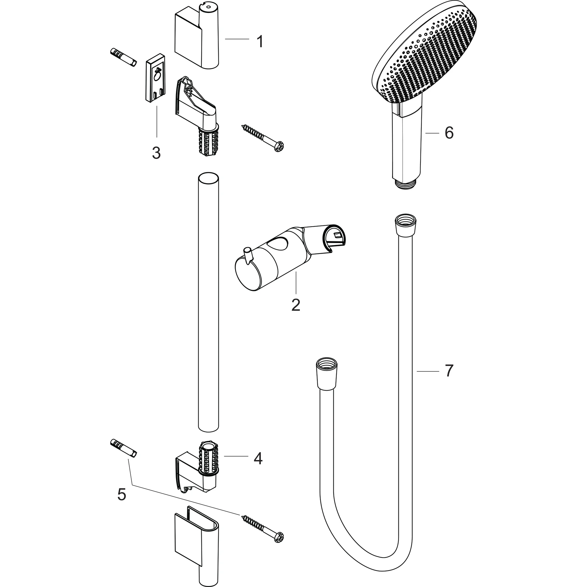 Hansgrohe Raindance Alive S Puro Showerpipe 300 1jet EcoSmart+ mit Ecostat Element, Chrom, 300 mm Brausekopfgröße, 6 l/min Durchfluss, Aufputzinstallation