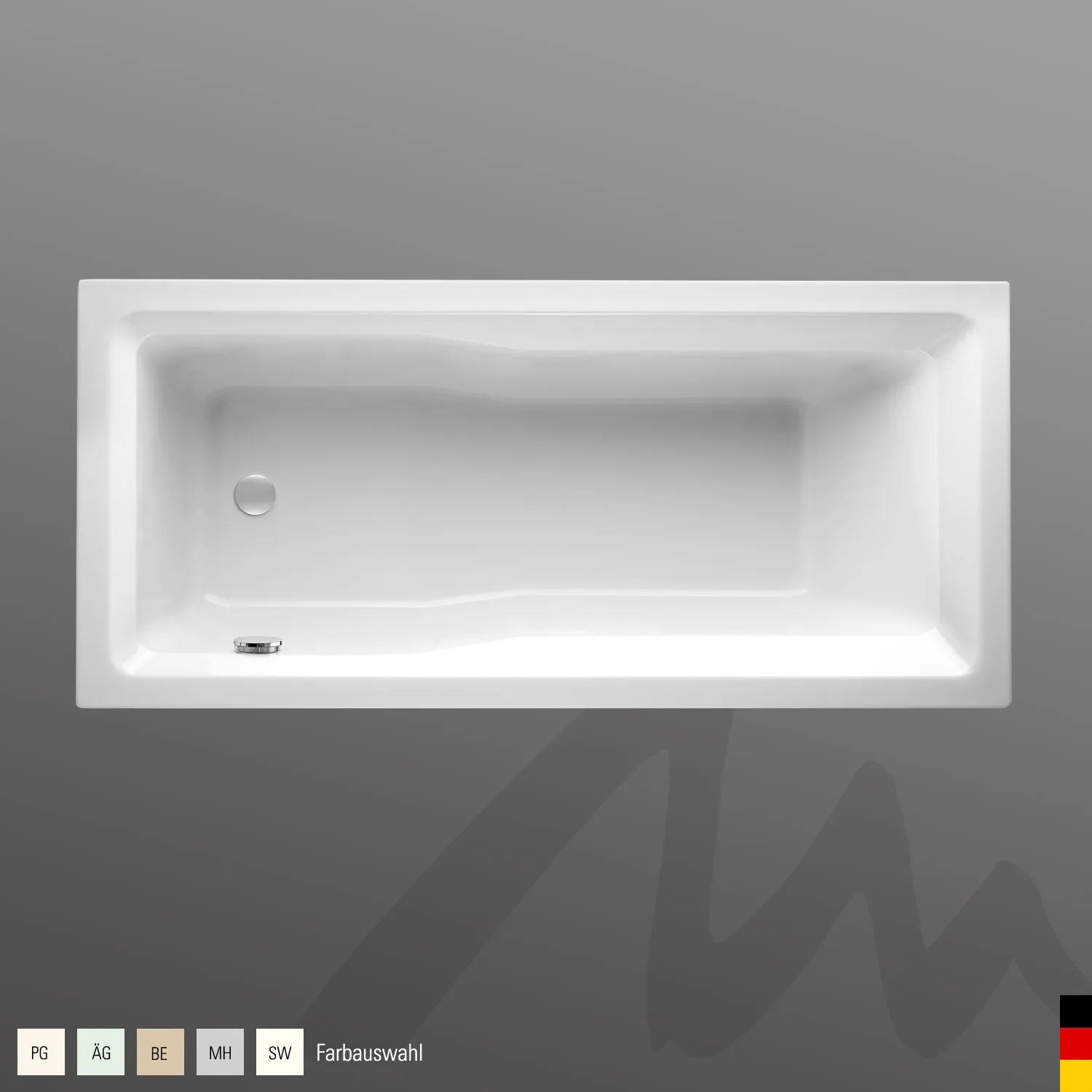 Mauersberger Acryl-Badewanne jatro 165⁄75