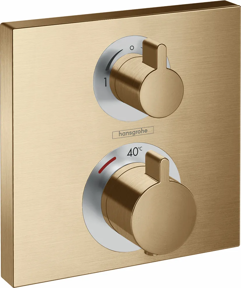 Thermostat Unterputz Ecostat Square Fertigset 2 Verbraucher chrom
