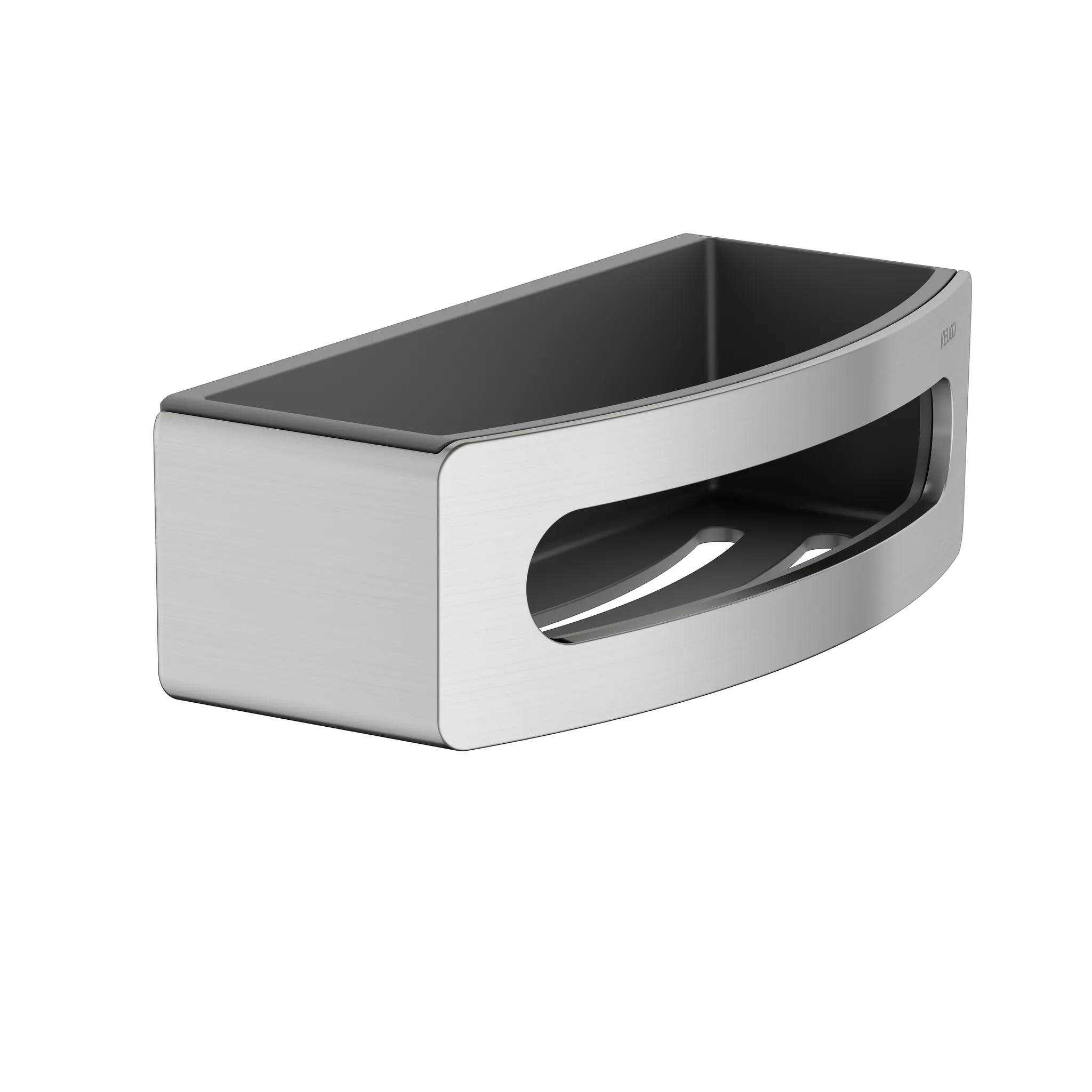 KEUCO ELEGANCE Duschablage Kunststoff-Einsatz anthrazit Edelstahl-finish / anthrazit KEUCO ELEGANCE Duschablage Kunststoff-Einsatz anthrazit Edelstahl-finish / anthrazit