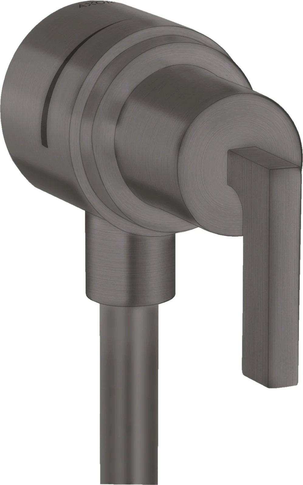 Hansgrohe AXOR Citterio Fixfit Stop Wandabsperrventil Brushed Black Chrome DN15 mit Rückflussverhinderer und Hebelgriffen Hansgrohe AXOR Citterio Fixfit Stop Wandabsperrventil Brushed Black Chrome DN15 mit Rückflussverhinderer und Hebelgriffen