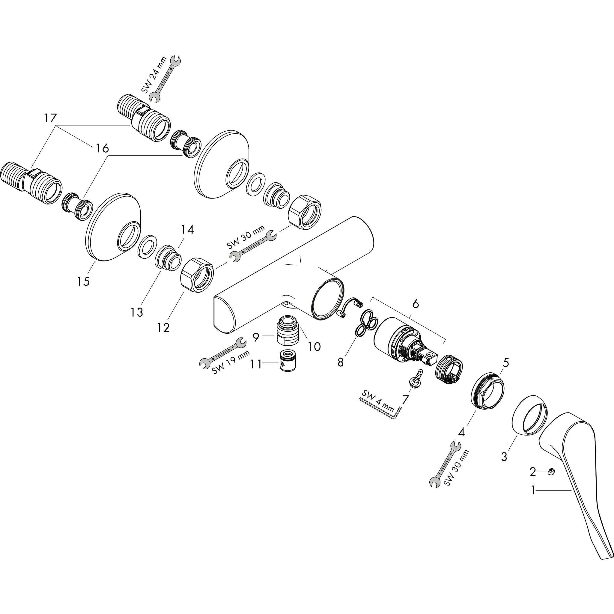 Brausenmischer AP Focus Care chrom Brausenmischer AP Focus Care chrom