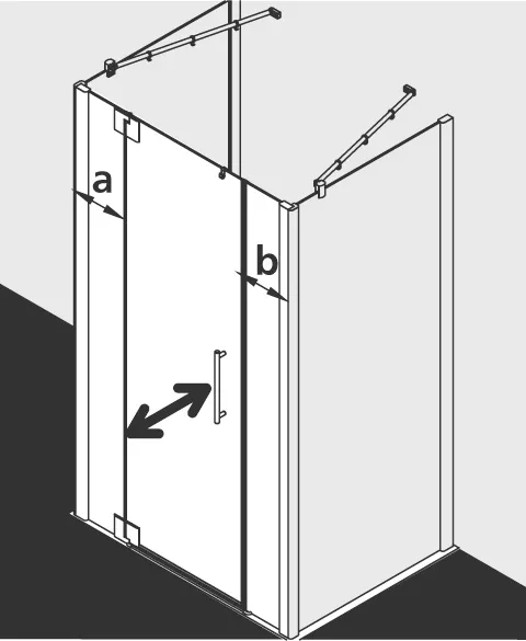 PASA XP PX1GL Pendeltür 1-flügelig links mit Festfeldern, für Nische und Ecke, Höhe 2000 mm, Wanneneinbaumaß 1350-1410 / 1375-1435 mm, Breitenverstellmaß 1350-1410 mm, Glasaußenkante 1350-1410 mm, Farbe Silber Mattglanz, Glas ESG Klar PASA XP PX1GL Pendeltür 1-flügelig links mit Festfeldern, für Nische und Ecke, Höhe 2000 mm, Wanneneinbaumaß 1350-1410 / 1375-1435 mm, Breitenverstellmaß 1350-1410 mm, Glasaußenkante 1350-1410 mm, Farbe Silber Mattglanz, Glas ESG Klar