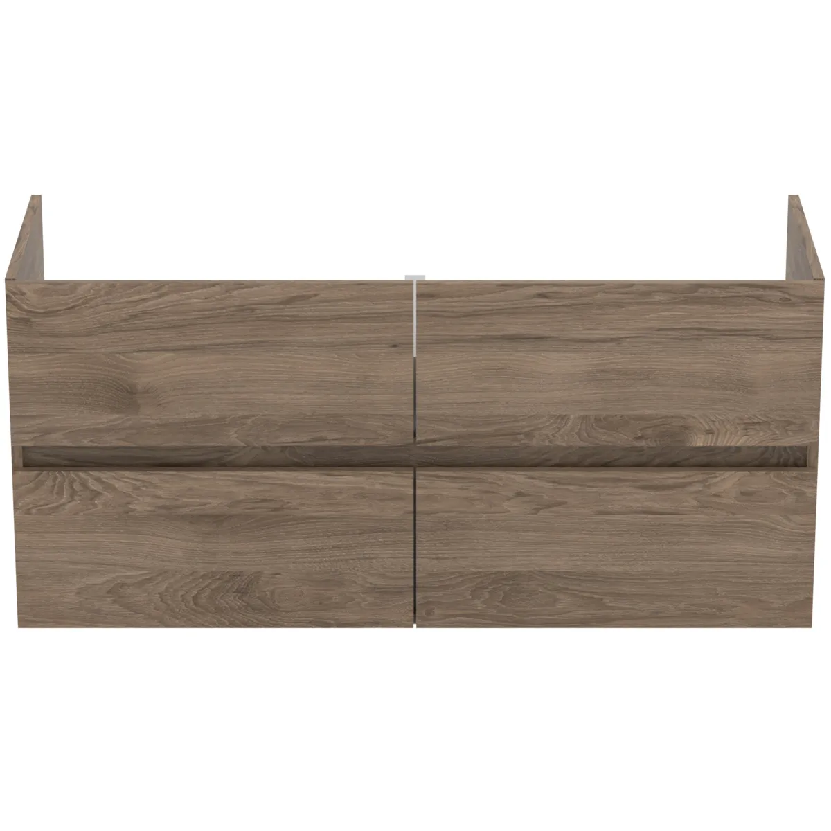 Ideal Standard Waschtischunterschrank „Eurovit+“ 120 × 55 × 44 cm Nussbaum geflammt