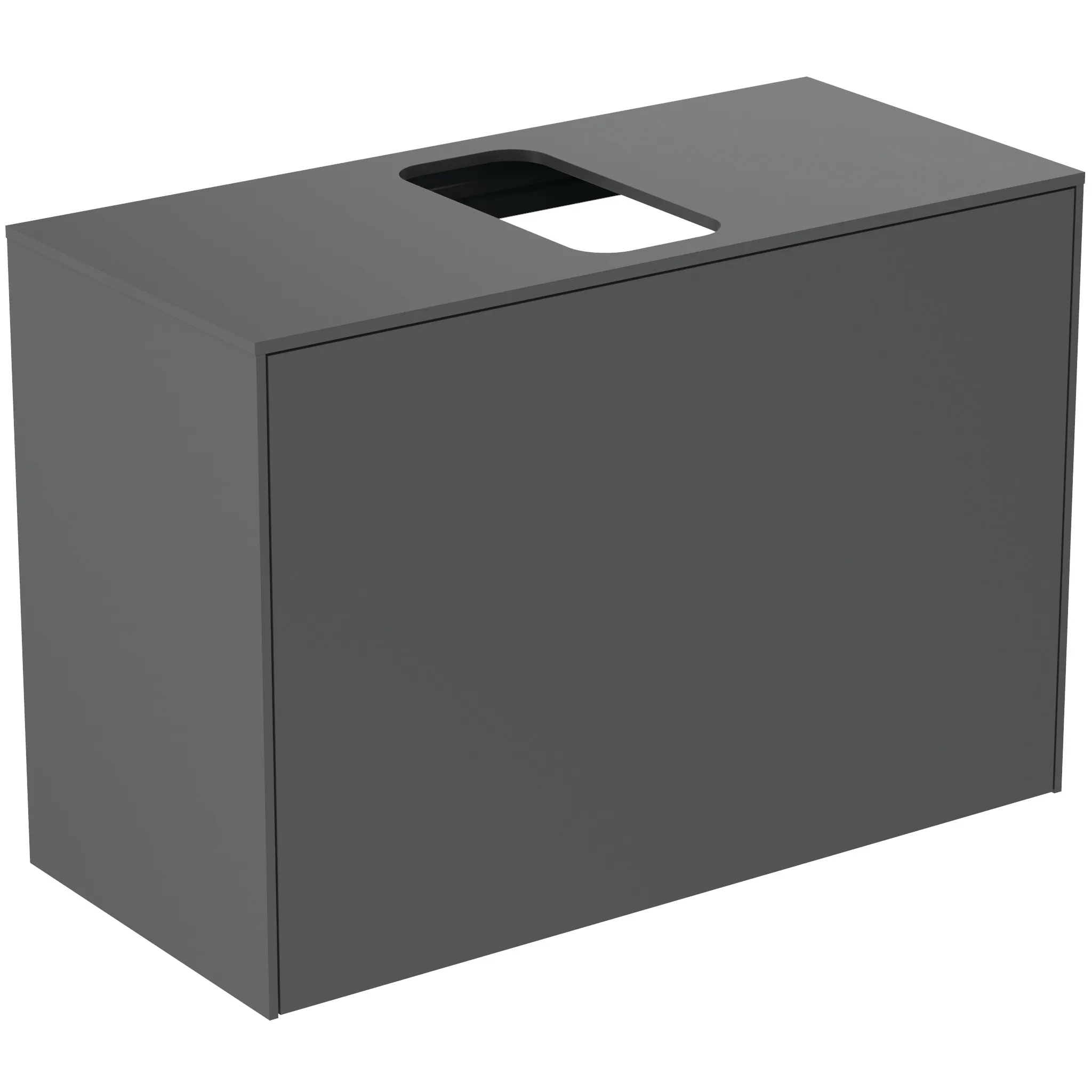 Ideal Standard Waschtischunterschrank „Conca“ 80,2 × 55 × 37,3 cm Anthrazit matt lackiert Ideal Standard Waschtischunterschrank „Conca“ 80,2 × 55 × 37,3 cm Anthrazit matt lackiert