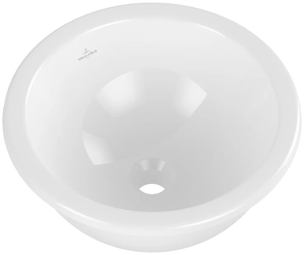 Villeroy & Boch Loop & Friends Einbauwaschbecken 4A6001, 450x450mm, Rund, ohne Überlauf, Weiß Alpin Villeroy & Boch Loop & Friends Einbauwaschbecken 4A6001, 450x450mm, Rund, ohne Überlauf, Weiß Alpin