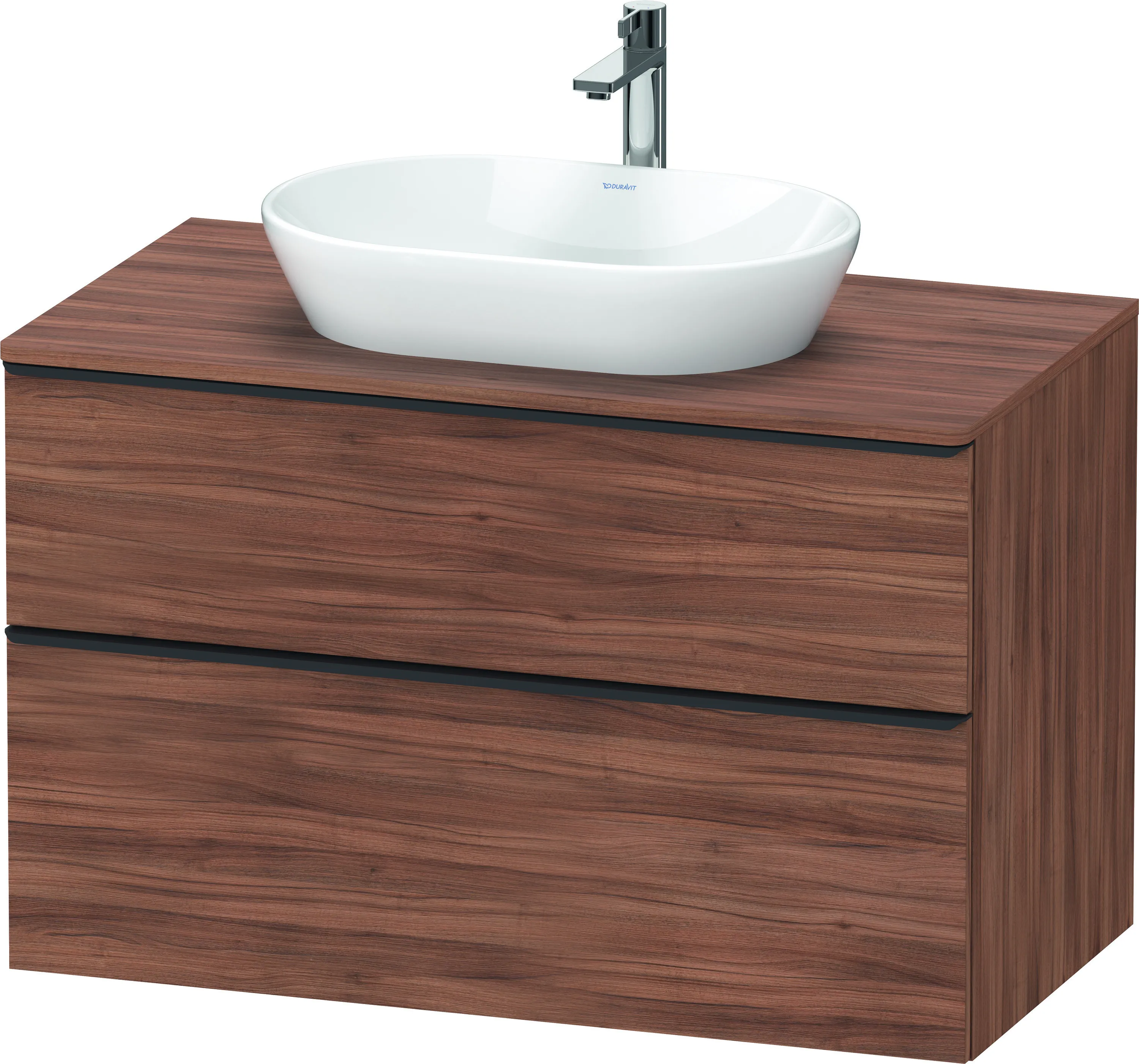 Duravit Waschtischunterschrank wandhängend „D-Neo“ 100 × 66,4 × 55 cm in Nussbaum Natur