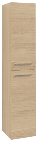 Villeroy & Boch Hochschrank „Avento“ 35 × 176 × 37,2 × 37,2 cm in Nordic Oak, Anschlag links, Soft Closing, 2 Türen