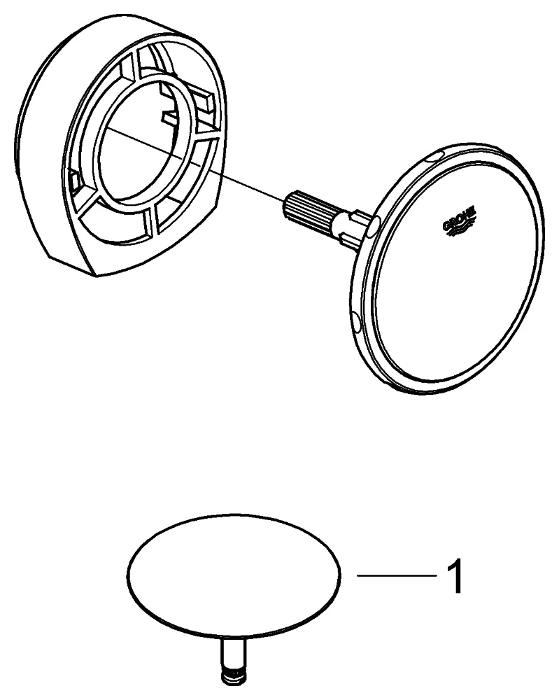 Grohe Talentofill 19952 FMS matt black, Wannenfüll-, Ab- und Überlaufgarnitur Grohe Talentofill 19952 FMS matt black, Wannenfüll-, Ab- und Überlaufgarnitur