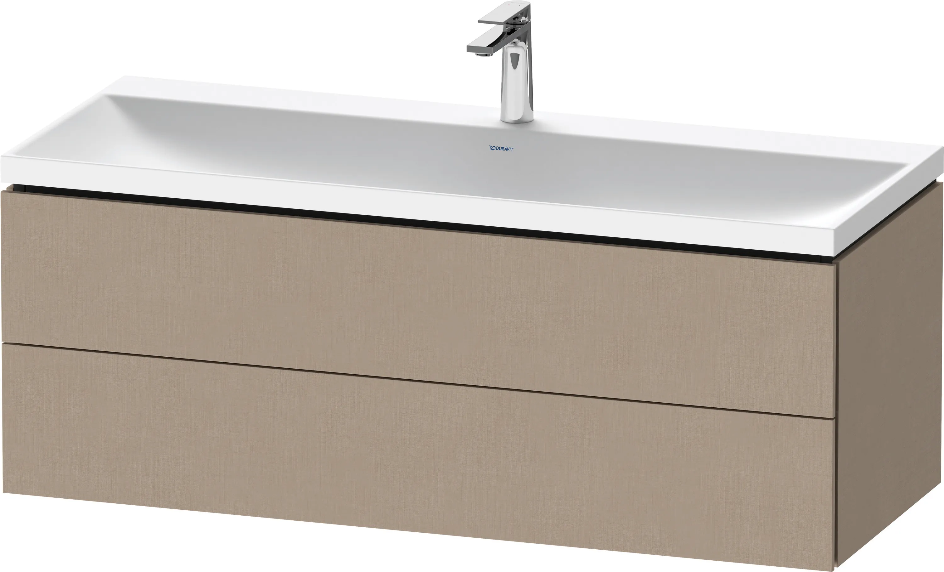 Duravit Möbelset c-shaped Set wandhängend wandhängend „L-Cube“ 120 × 48 × 48 cm Leinen