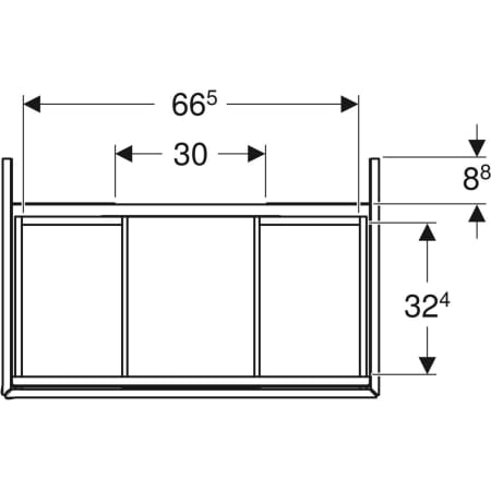 Geberit Waschtischunterschrank „ONE“ lava / lackiert matt Geberit Waschtischunterschrank „ONE“ lava / lackiert matt